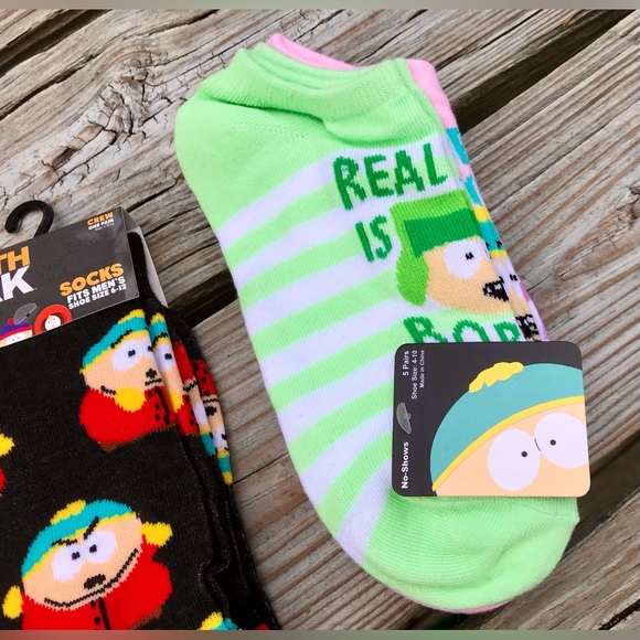 NEW 6 Pair SOUTH PARK Cartoon Characters Socks Comedy Central Cartman Stan Kenny - Picture 7 of 9